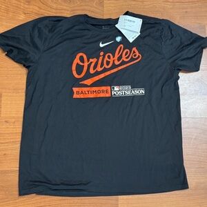 Nike Orioles Black and Orange Tee